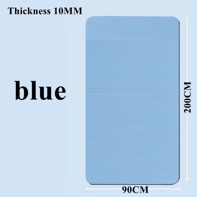 Dicke Fitnessmatte auf 200 cm x 90 cm schwar und grün